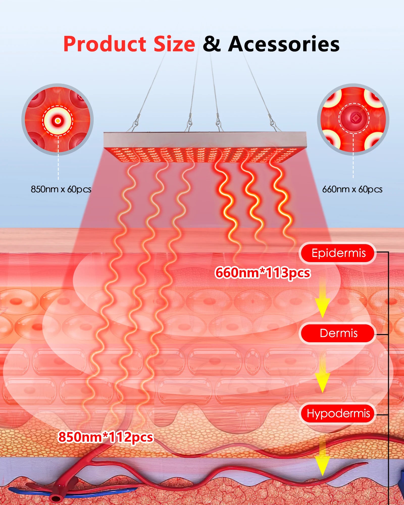 Panel terapia luz roja 8 - Recova